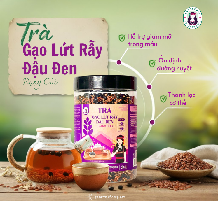 Trà gạo lứt bhnong nhãn mới web